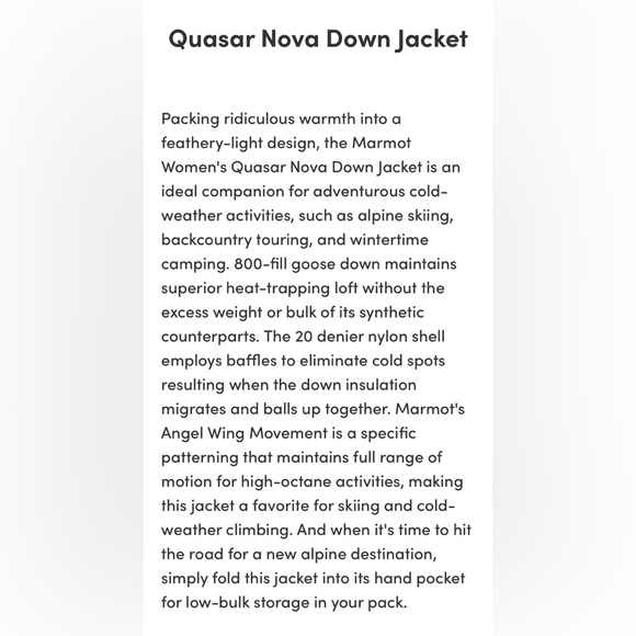 Marmot Down Jacket - Blue - Picture 4 of 7